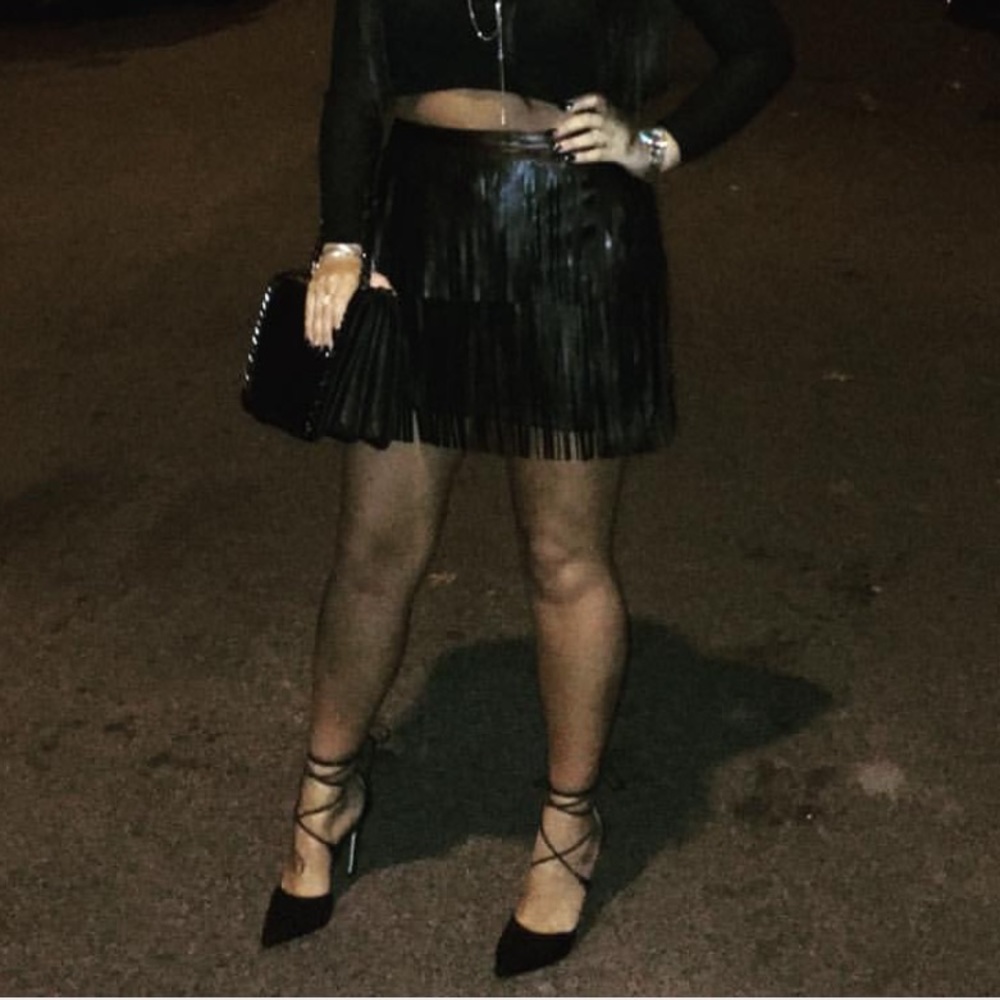 Leather skirt